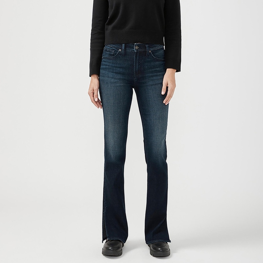 Silver Jeans (32x33) Avery Bootcut Jeans Curvy Fit High Rise Side Slits - Picture 13 of 15